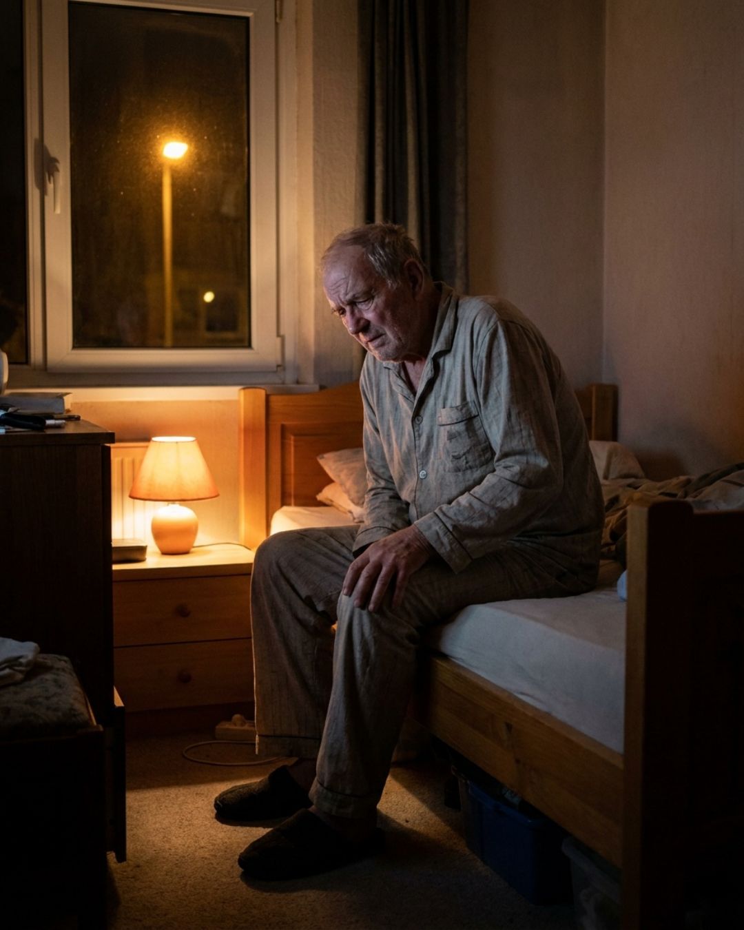 Man unable to sleep due to hip pain